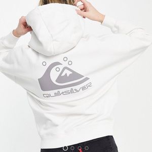 Quiksilver Oversized back print hoodie